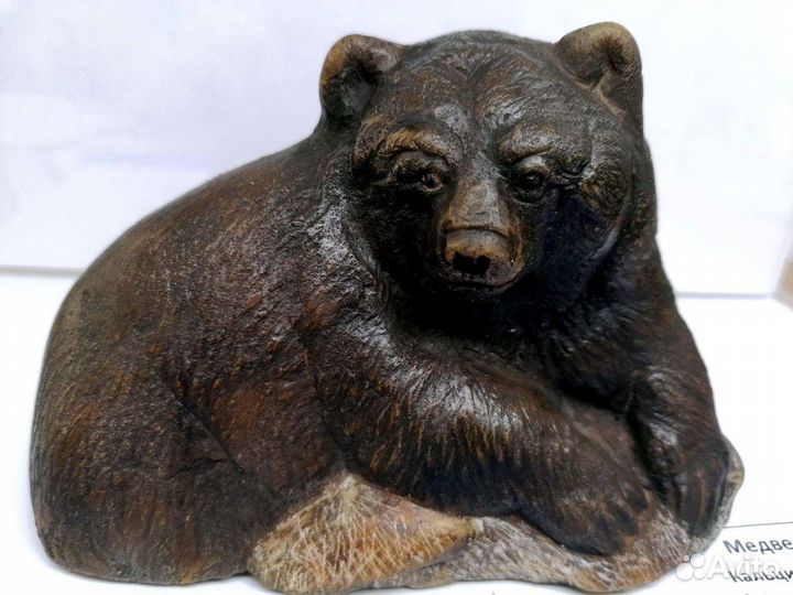 Медведь из камня (кальцит)