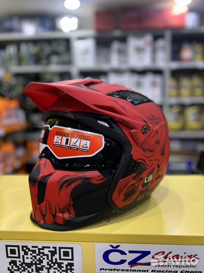 Шлем MT TR902XSV streetfighter SV darkness A5 Red