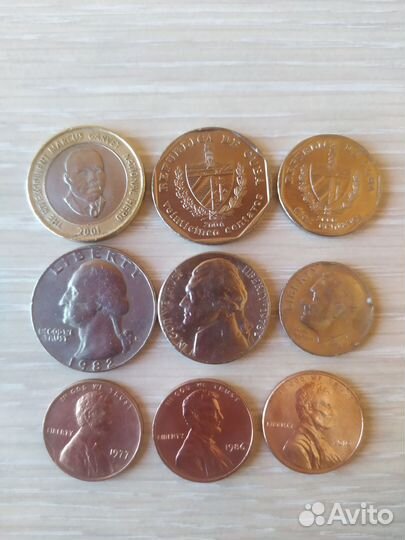 Монеты стран Северной и Южной Америки