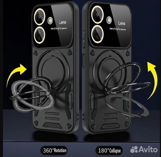 Чехол с кольцом-подставкой для Redmi 9A 9C 10A 10C