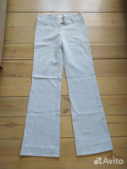 Брюки женские светлые летние лёгкие 40-42
