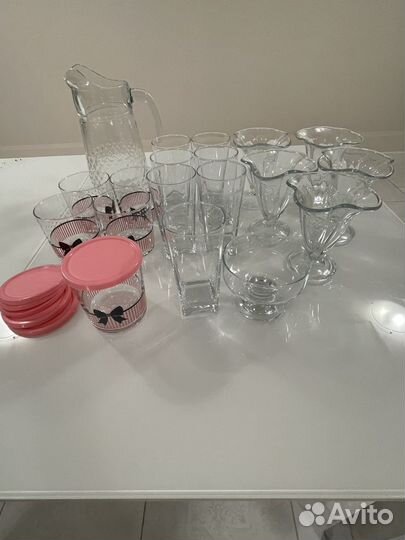 Набор графин, стаканы и креманки