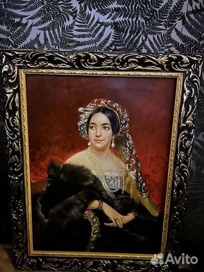 Картина антиквариат Старинная