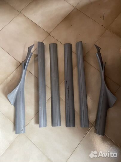 Накладки серые внутренний порог бмв е39