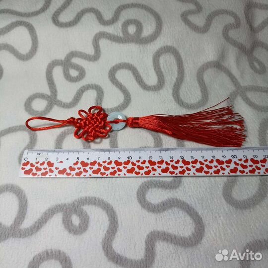 Китайский красный узел (20 см)