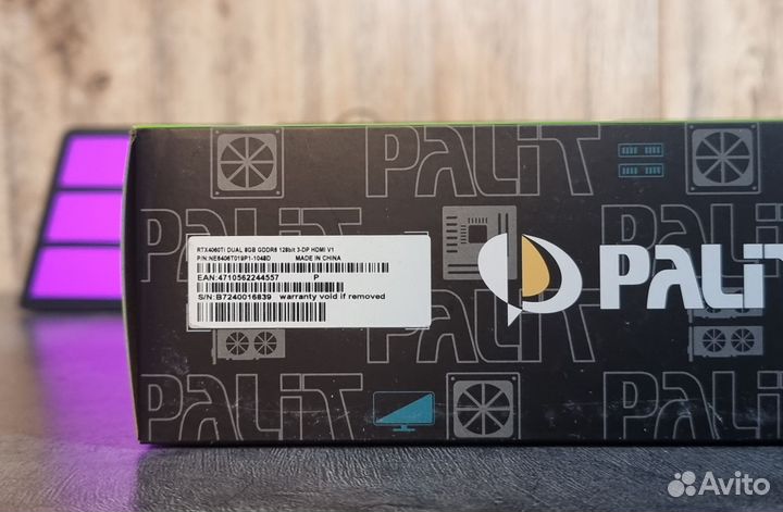 Видеокарта RTX 4060 Ti 8GB Palit dual V1 NE6406T01