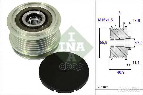 Шкив генератора VAG A4/A6/fabia/octavia/yeti/BO