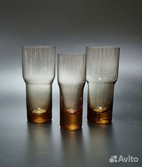 Бокалы, фужеры, рюмки, графин цветное стекло СССР