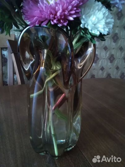 Ваза чешский хрусталь