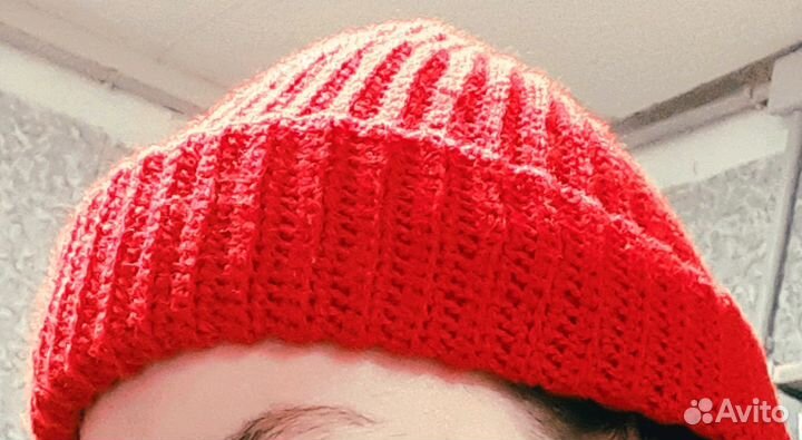 Шапка бини вязаная женская / мужская