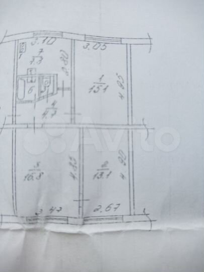 3-к. квартира, 59,8 м², 1/5 эт.
