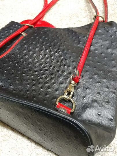 Сумка кожа страуса Италия.Оригинал