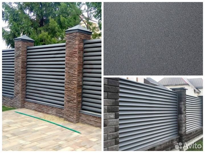 Жалюзийный забор / Забор жалюзи / любой цвет