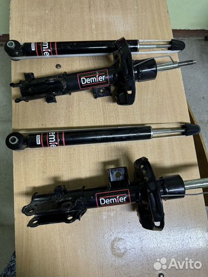 Стойки с занижением комплек на hyundai solaris 2