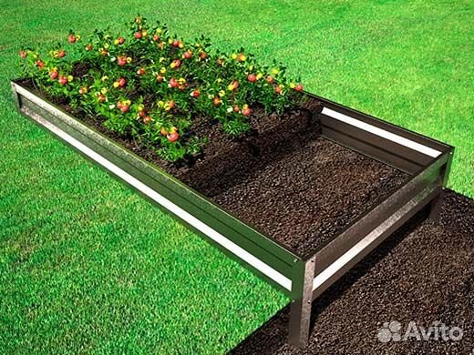 Грядки оцинкованные и крашенные