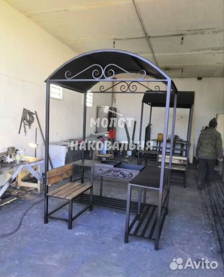 Мангал в стиле лофт