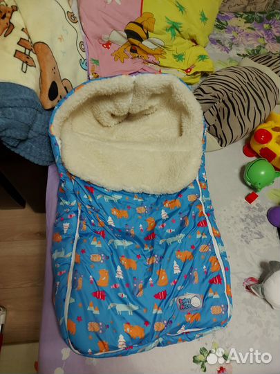 Зимний конверт в коляску