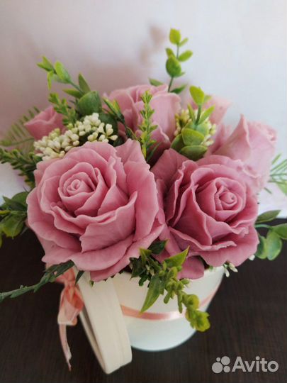 Букет роз из мыла ручной работы