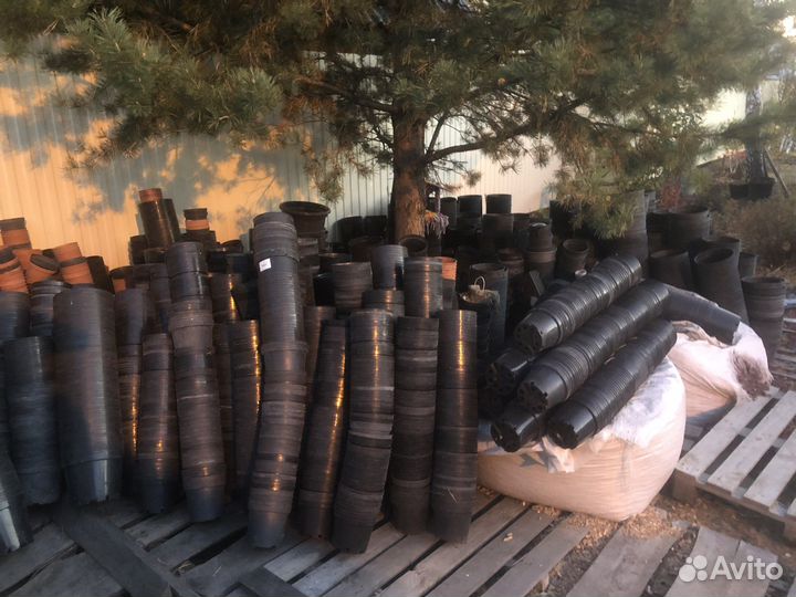 Горшки пластиковые б/у