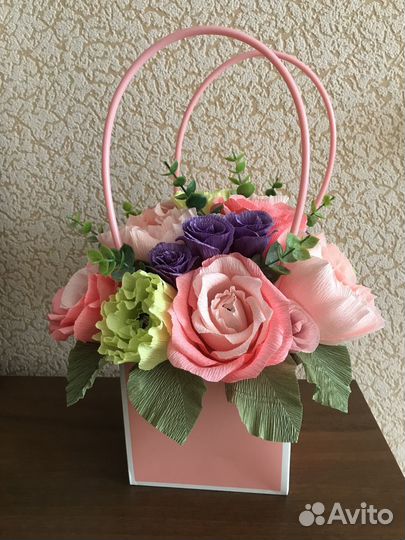 Сладкие букеты из конфет. Цветы ручной работы