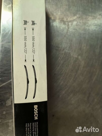 Бескаркасные дворники Bosch Aero 550 мм