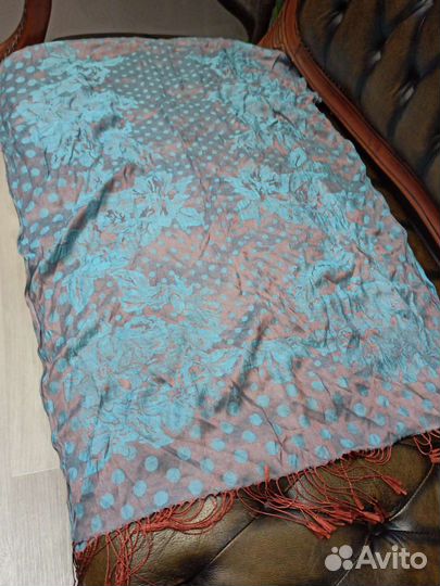 Палантин хлопок/шелк valentino италия