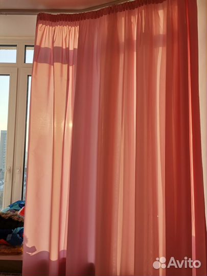 Портьеры в детскую, высота 2м90 см