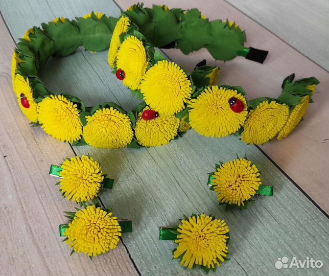 Ободок из одуванчиков