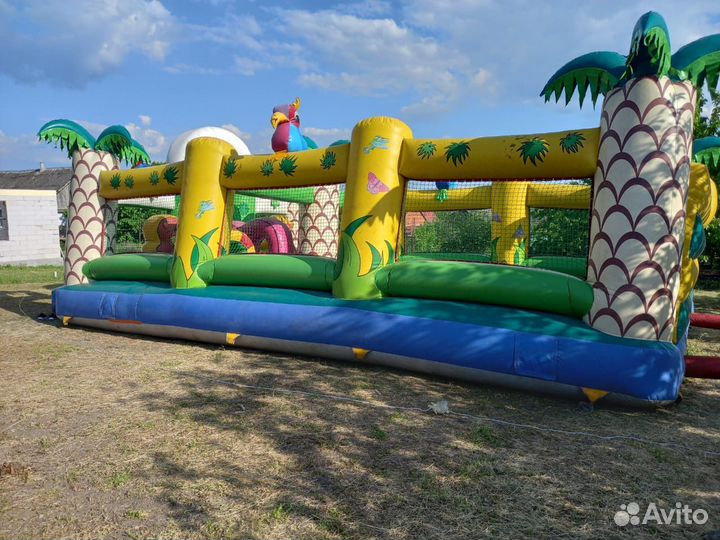 Детский батут с сеткой