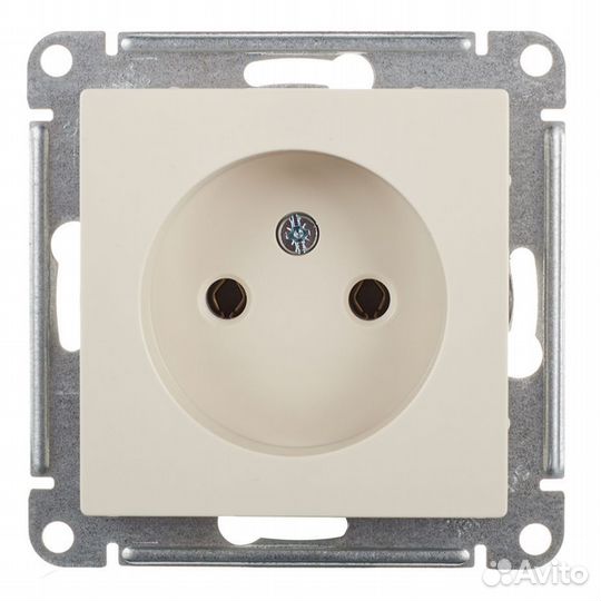 Розетка ATN000241 скрытая установка бежевая без за
