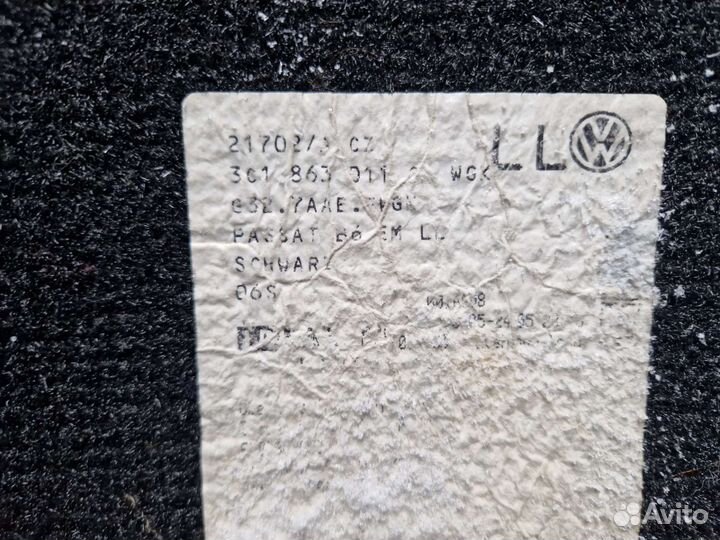 Ворсовые коврики пассат б6