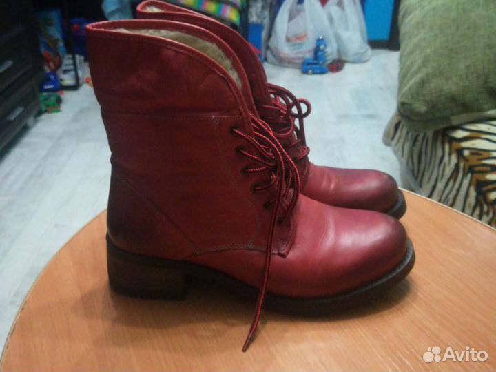 Тёплые натуральные Бразильские ботинки 40.5