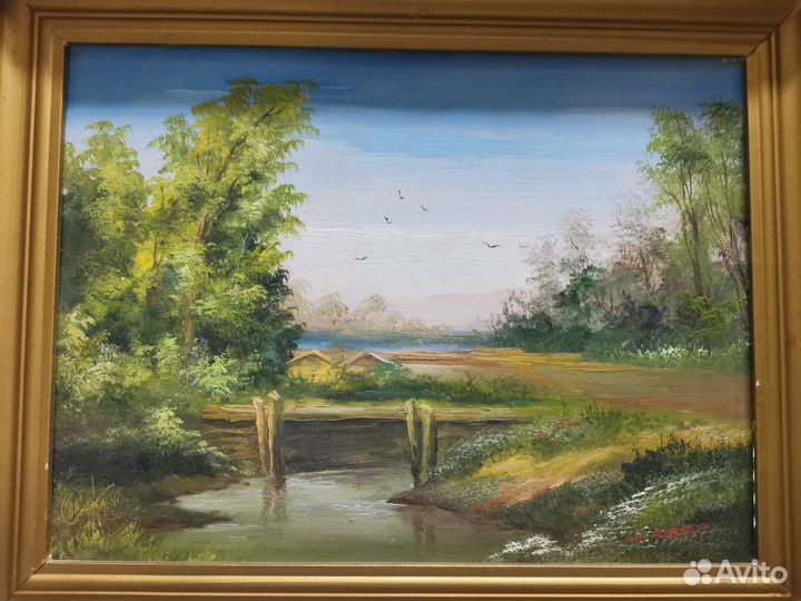 Картина Живопись Пейзаж 1994 года (Ч)