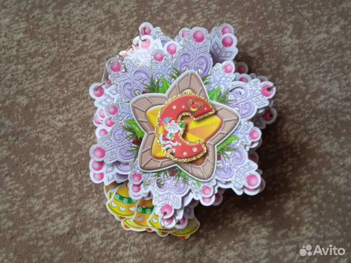 Гирлянда советская бумажная