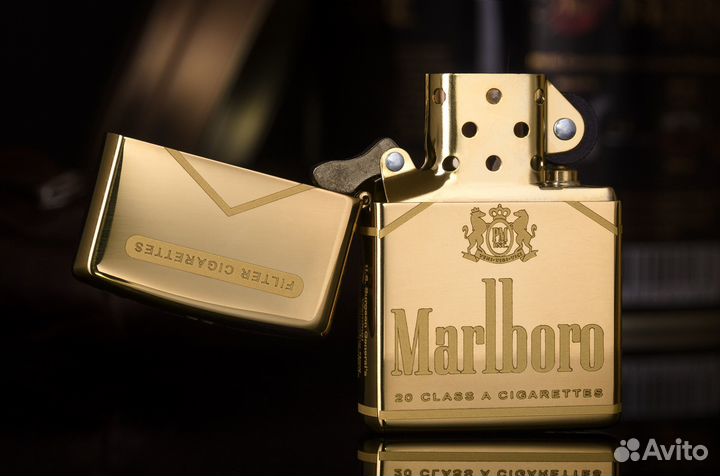Зажигалка Зиппо 254В с грав. Пачка Marlboro, новая