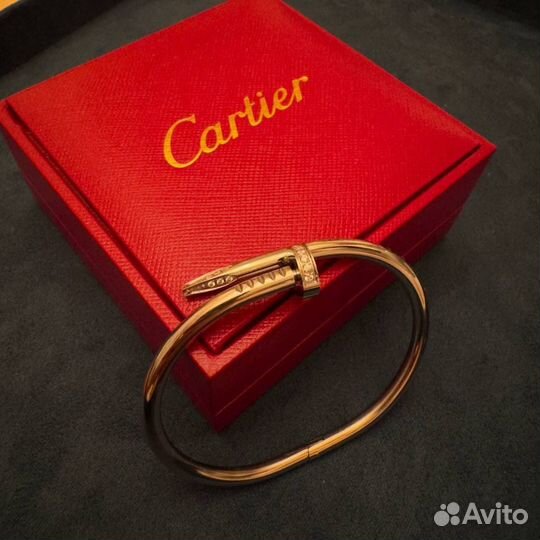 Браслет cartier гвоздь с брильянтами