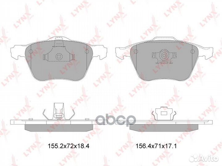 Колодки тормозные дисковые перед BD7818 LYN