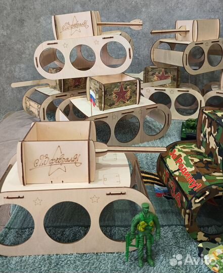 Деревянные танки для наполнения