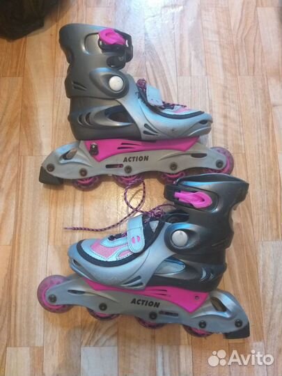 Роликовые коньки размер 37