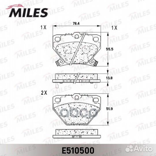 Колодки торм. toyota celica 99/corolla 00/PRI