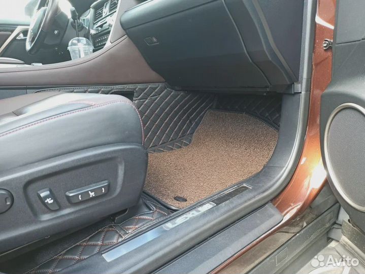 3D Коврики Lexus RX 350 Экокожа Салон Багажник