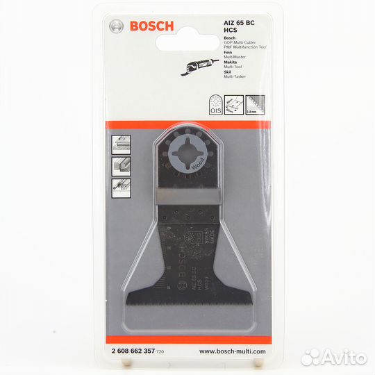 Насадка bosch 2608662357 AIZ 65 BC HCS OIS