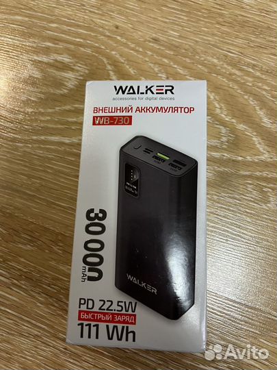 Повербанк 30000mAh WB-730 walker