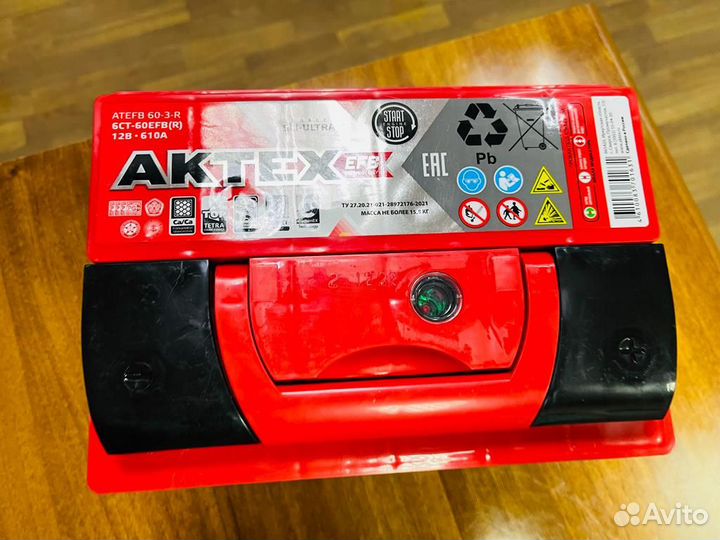 Аккумулятор 60 EFB Актех на Киа Пежо Хендай Рено