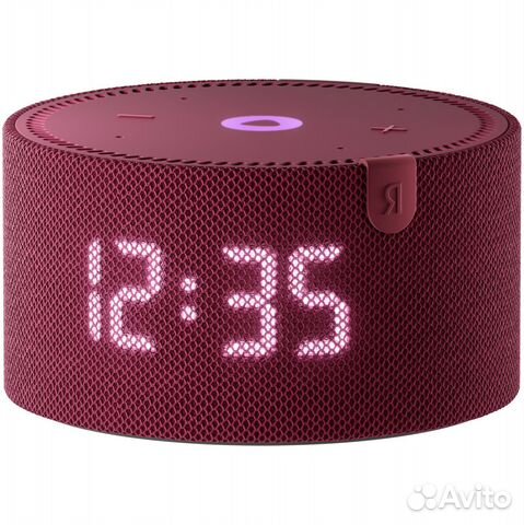 Яндекс.Станция мини (с часами) yndx-00020R красный