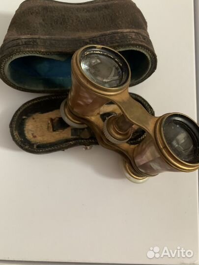 Театральный бинокль перламутр старинный