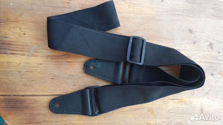 Ремень для бас гитары кожа нат