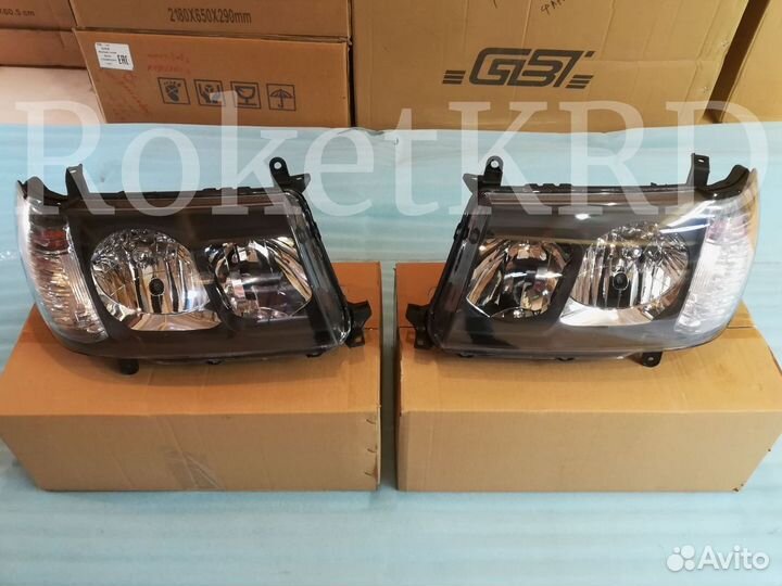 Фары land cruiser 100 Черные в Наличии