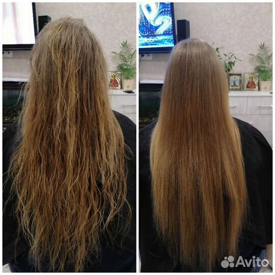 Кератиновое выпрямление волос. Ботокс волос