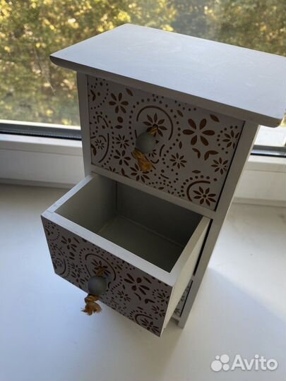 Шкатулка деревянная для хранения zara home